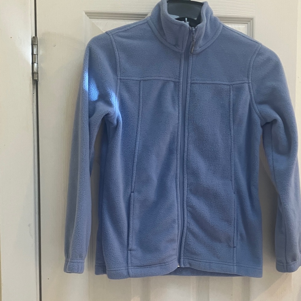 Kids Soft Fleece Jacket in Light Blue